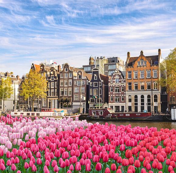 Canal view in Amsterdam