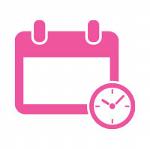 Calendar and clock icon